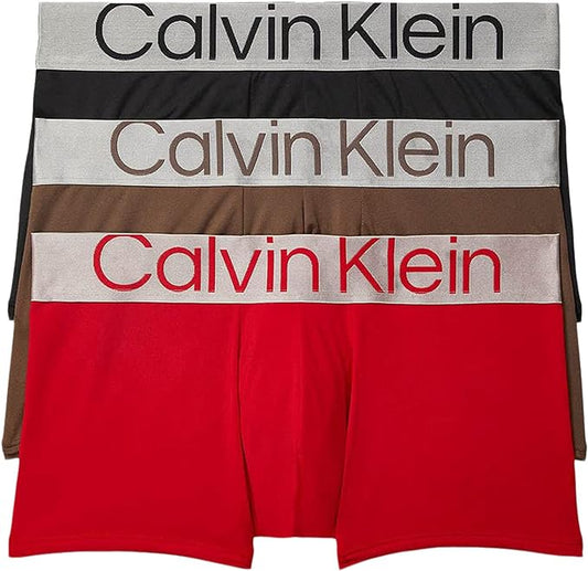 Calvin Klein Mens Reconsidered Steel Micro 3-Pack Trunk
